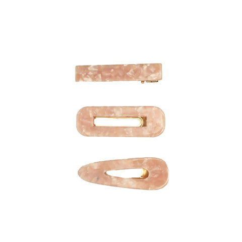 Clips Naomi rond roze