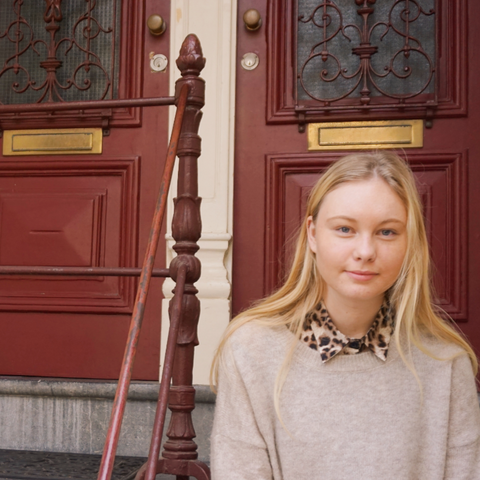 Kraagje Bella panter bruin